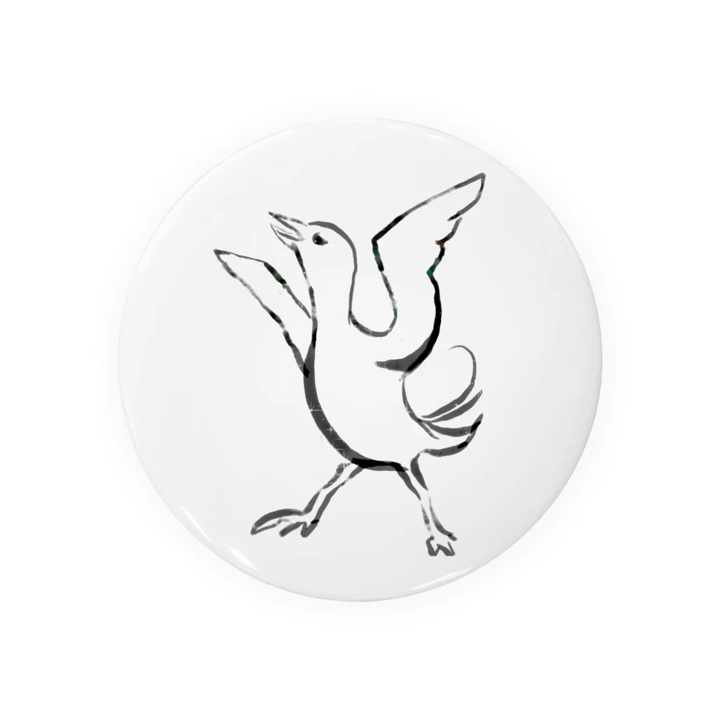 100 Papageno Storyの飛べない鳥のかけるん Tin Badge