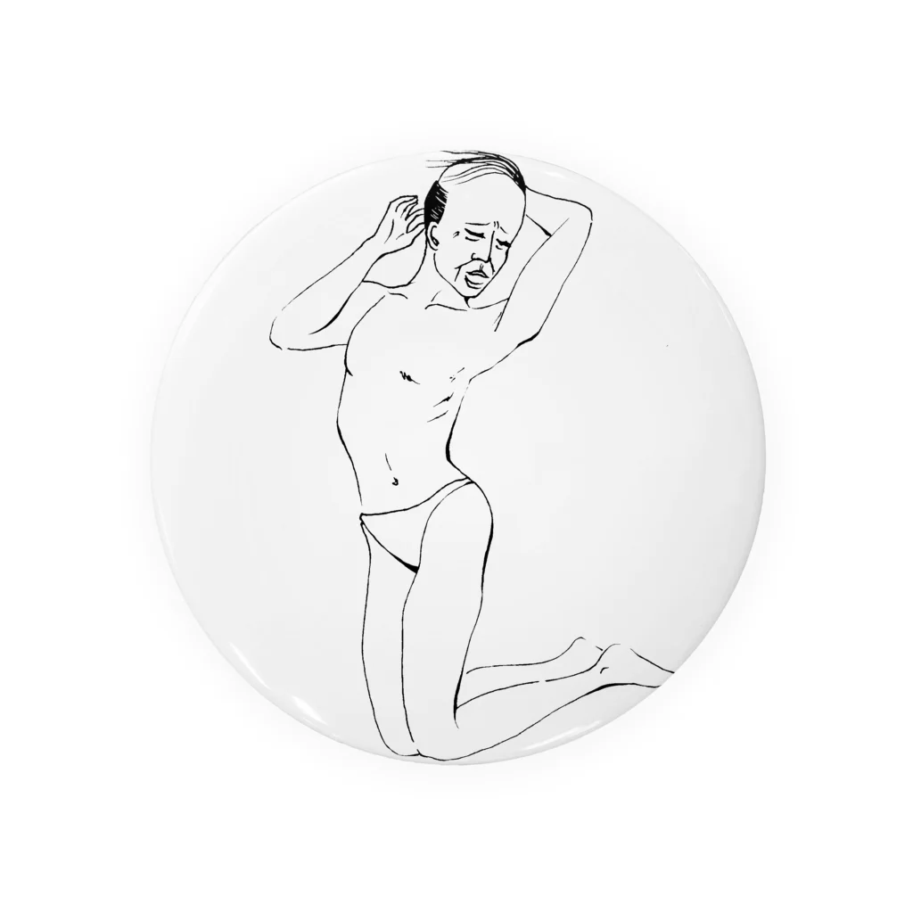 まねきネコのセクシーなオヤジ Tin Badge