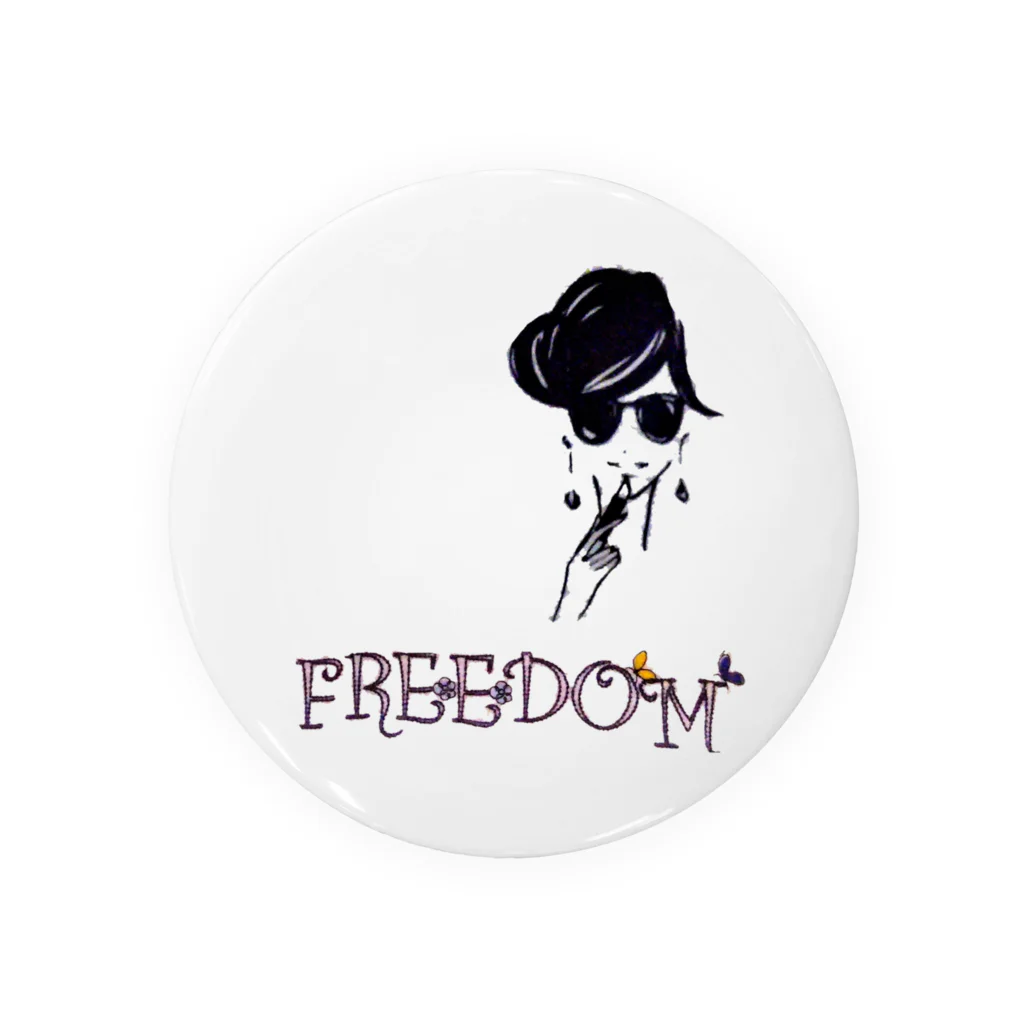 FREEDOM_K_のFREEDOM　Paris女子 Tin Badge