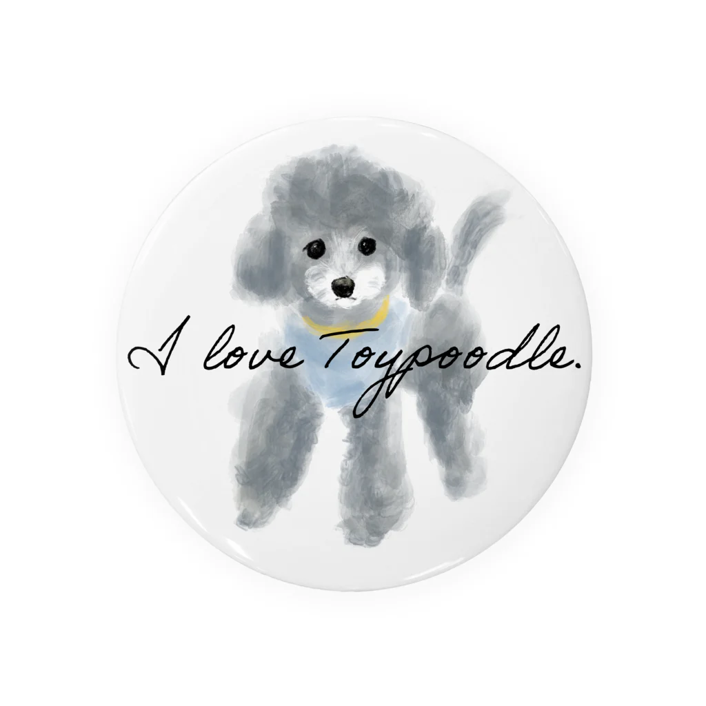 ぽぽっとツイてるのI love Toypoodle⭐︎2 缶バッジ