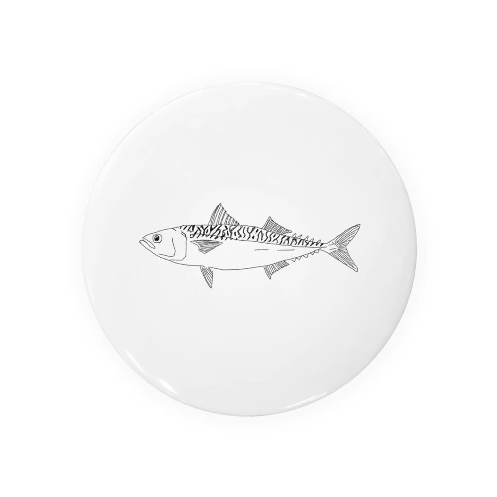 ただの釣り好きのマサバ 缶バッジ