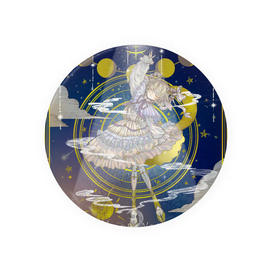 KUROのアイテムショップのMoon waltz Tin Badge