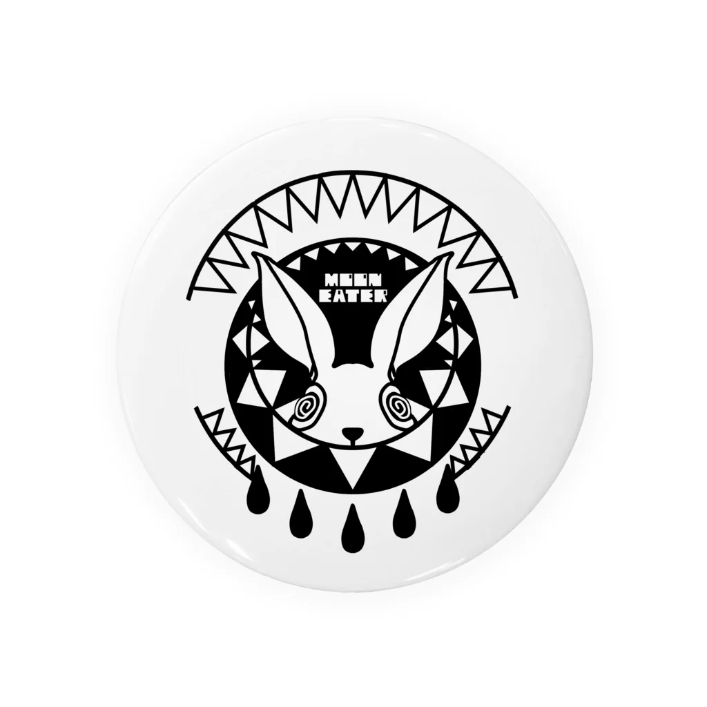 晴れ時々飴のmoon_Eater_月食い兎 Tin Badge