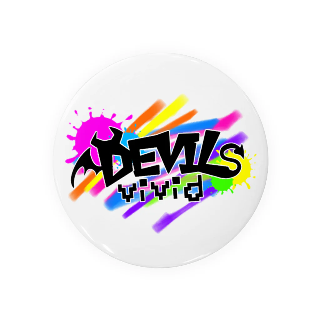 わんこまり😈🌈のDEVILs_vivid 缶バッジ