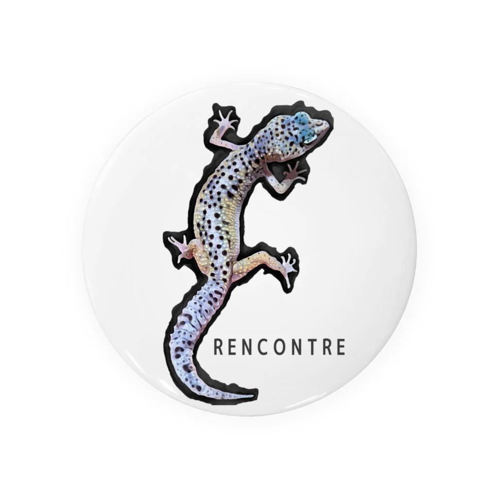 rencontre reptiles　ランコントルレプタイルズのレオパTシャツ　スノーエニグマエクリプス　 Tin Badge