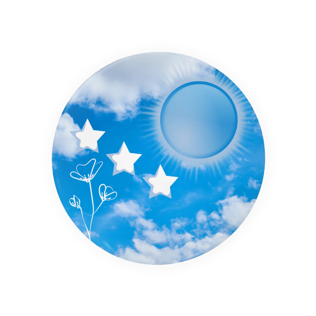 那須華蓮のSUZURIの青いエネルギー Tin Badge