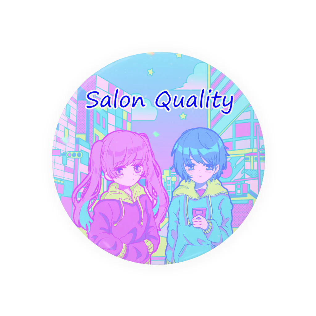 ヒカリロボ💈ヘアーサロンイナビカリのSalon Quality 缶バッジ