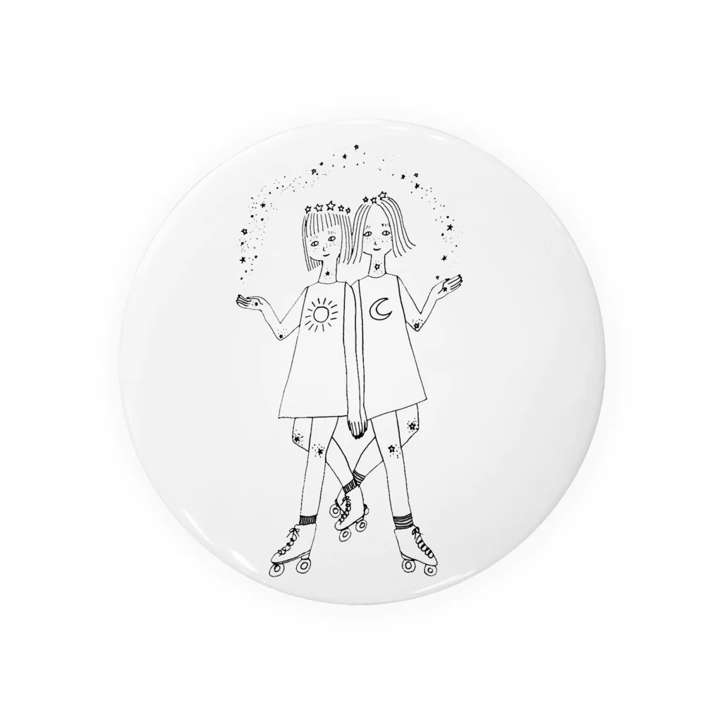 hug∞handの双子座のふたご Tin Badge