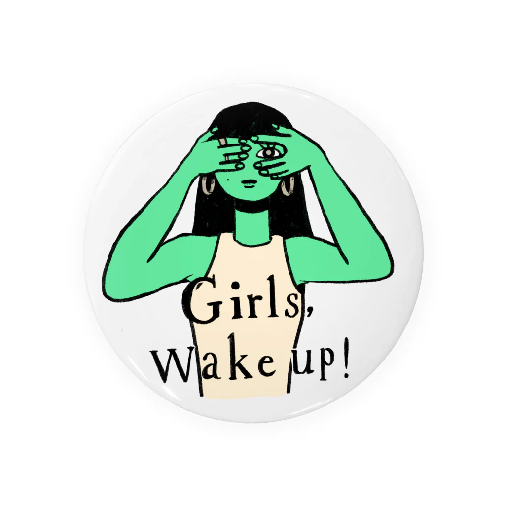 Ying Yang DOGのGirls Wake up! Tin Badge