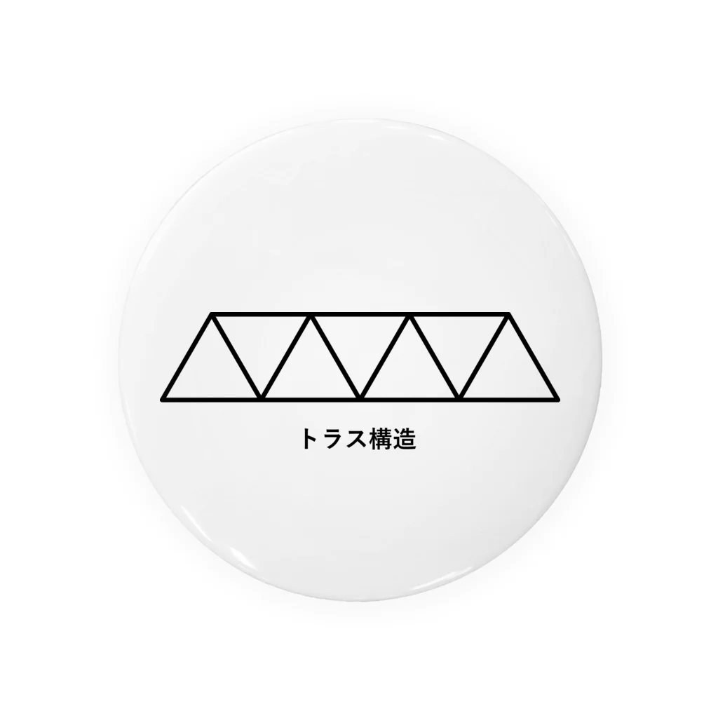 マエダマサノブのトラス構造 Tin Badge