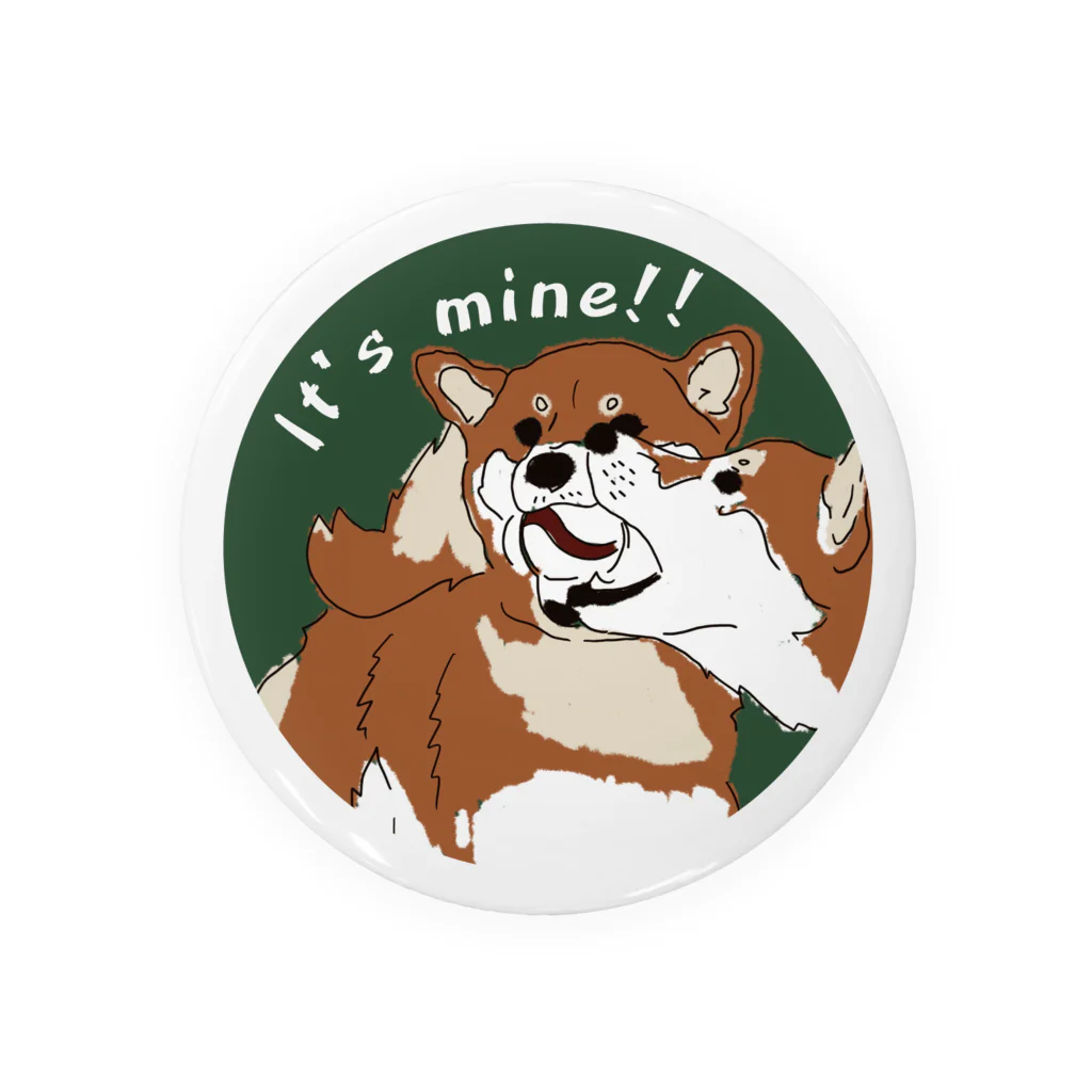 DOG FACEの柴犬【わんデザイン 7月】 Tin Badge