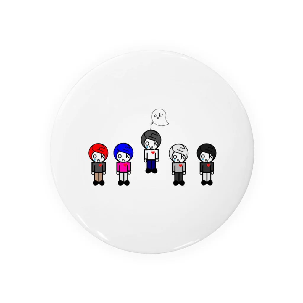 showki/ShokiKusakabe Officialgoodsのshowk!'s Tin Badge