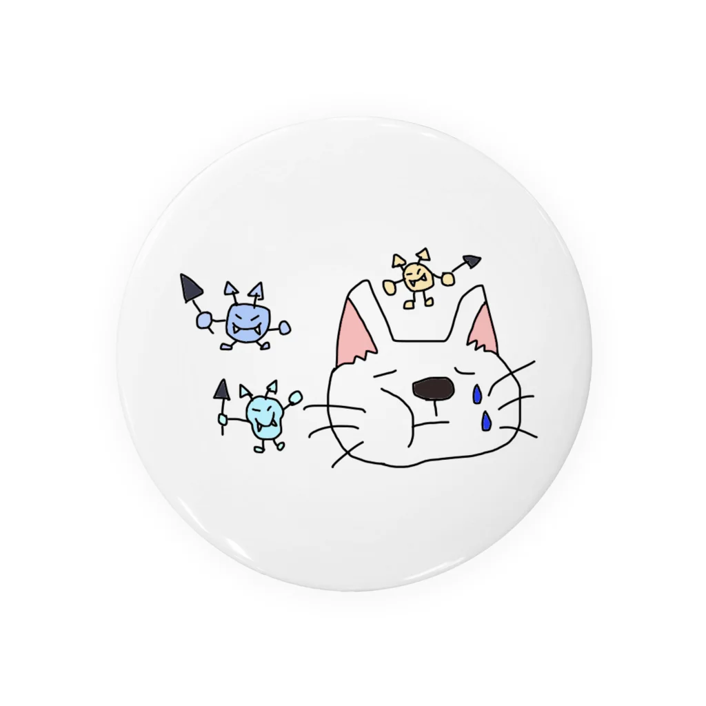 ほっこりの虫歯ニャン3 Tin Badge