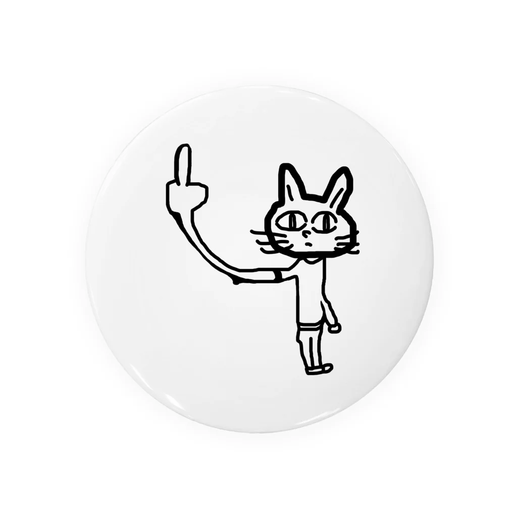 東風のクールなねこさん Tin Badge