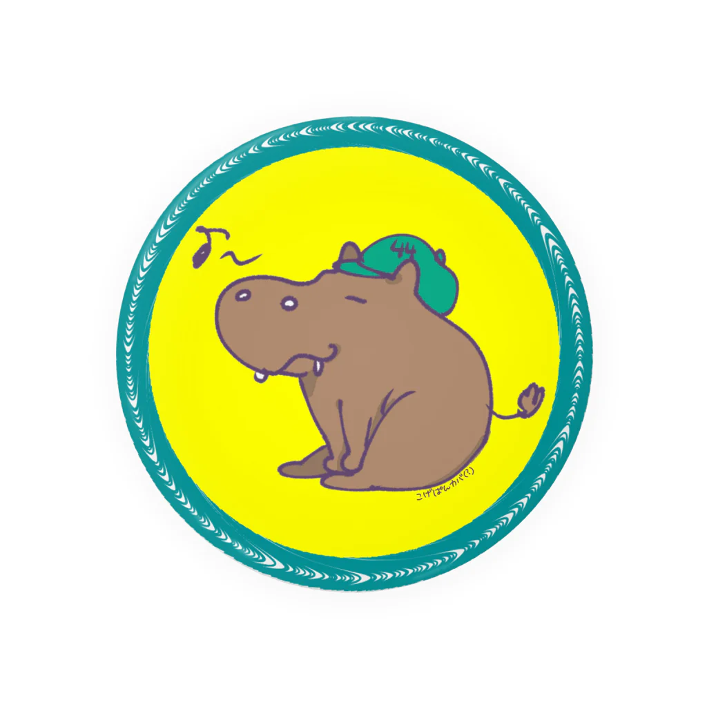 🥖こげぱん🐾のこげぱんカバ？(縁付き) Tin Badge