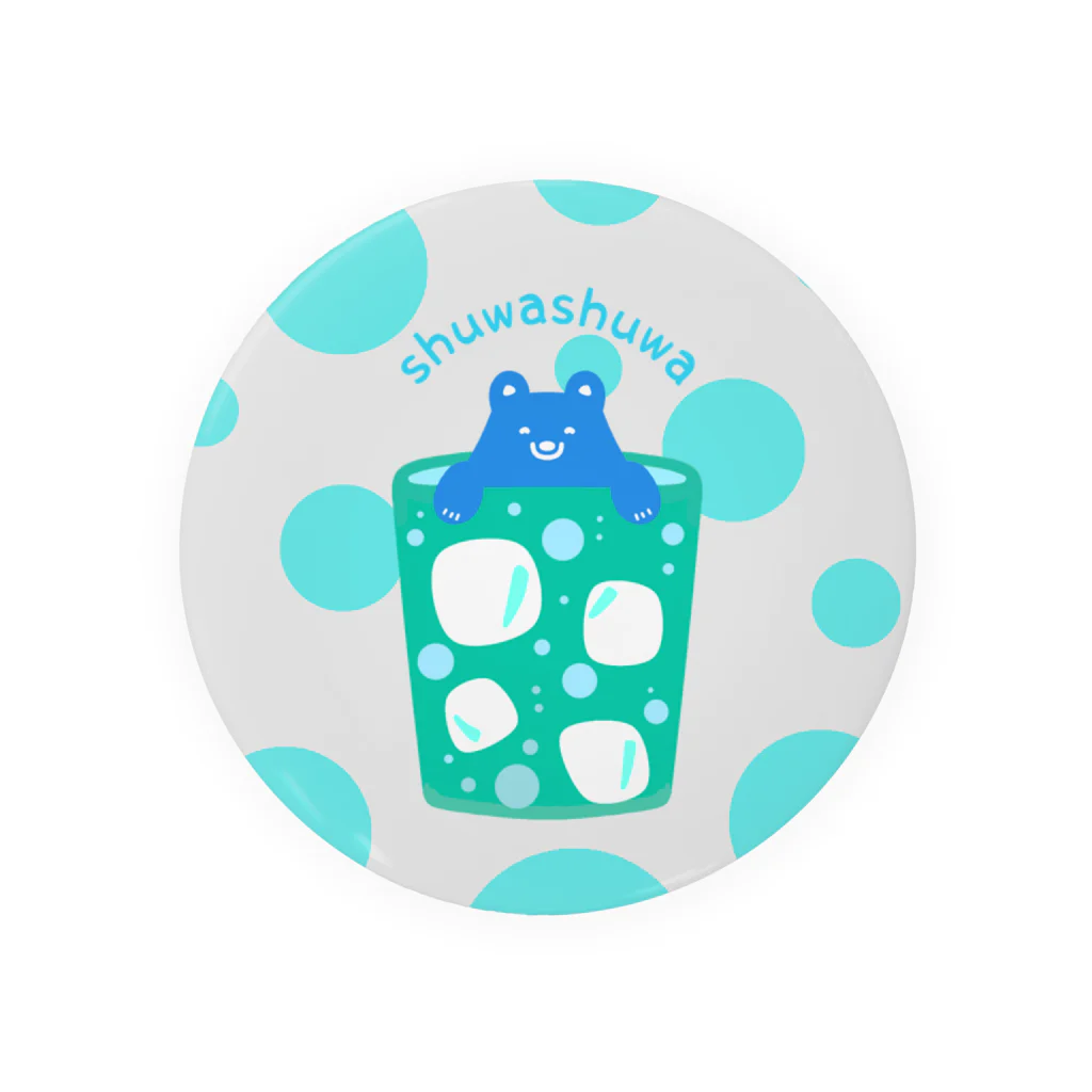 mojimojiのshuwashuwa ドット柄 Tin Badge