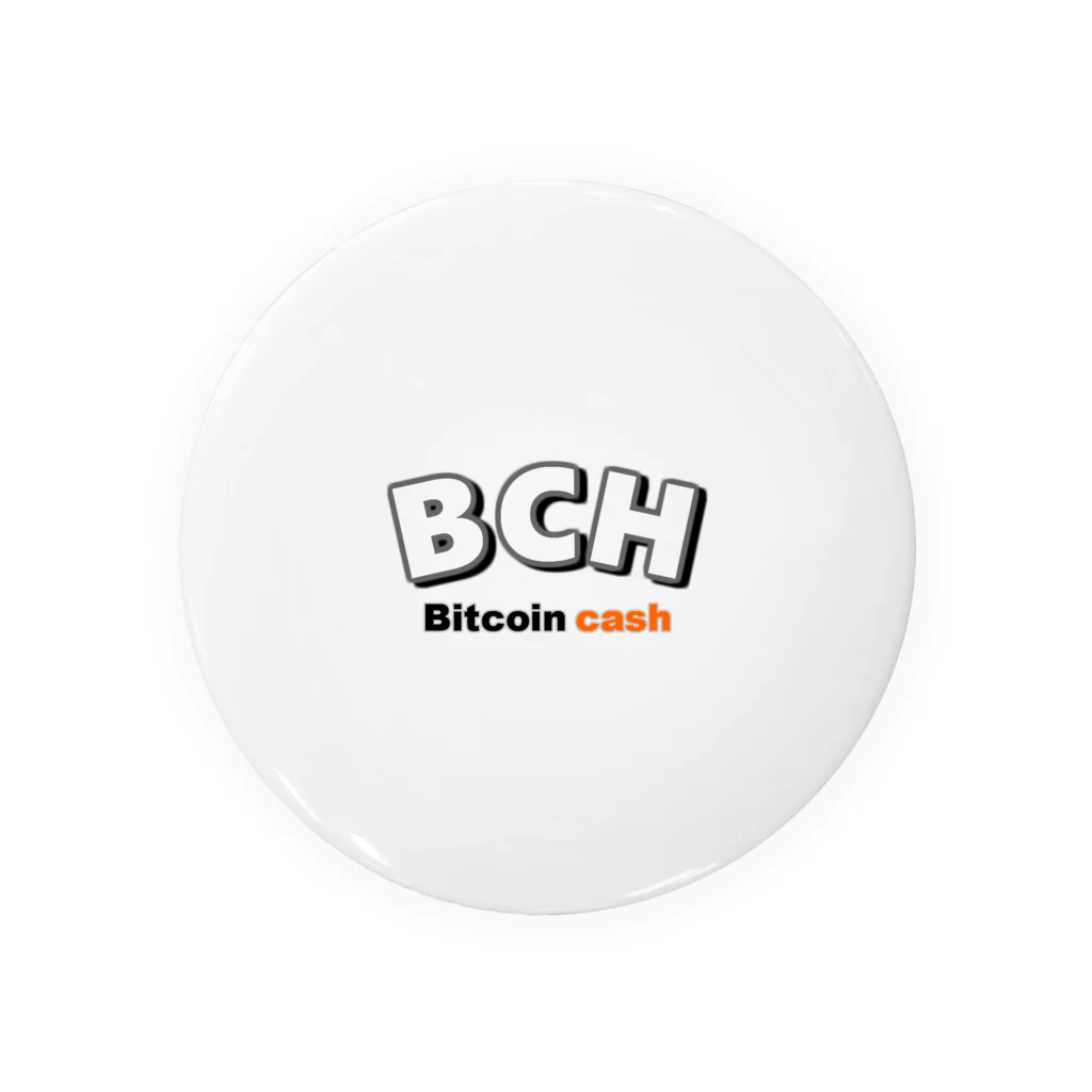 BBdesignのBCH ビットコインキャッシュ 缶バッジ