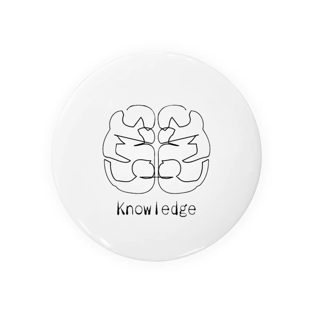 knowledgeのknowledge logo item 缶バッジ