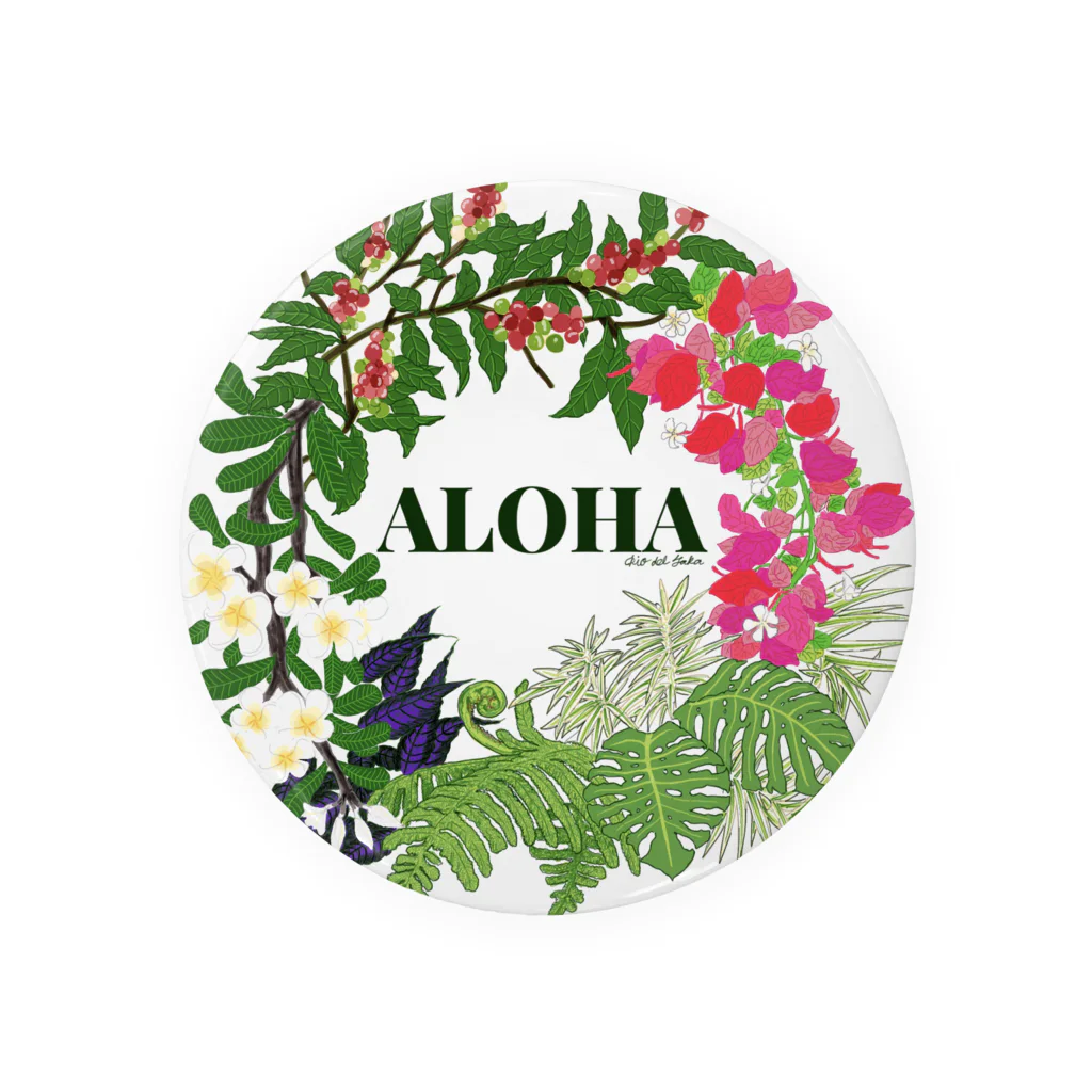 Rio del Takaの花輪ALOHA 缶バッジ