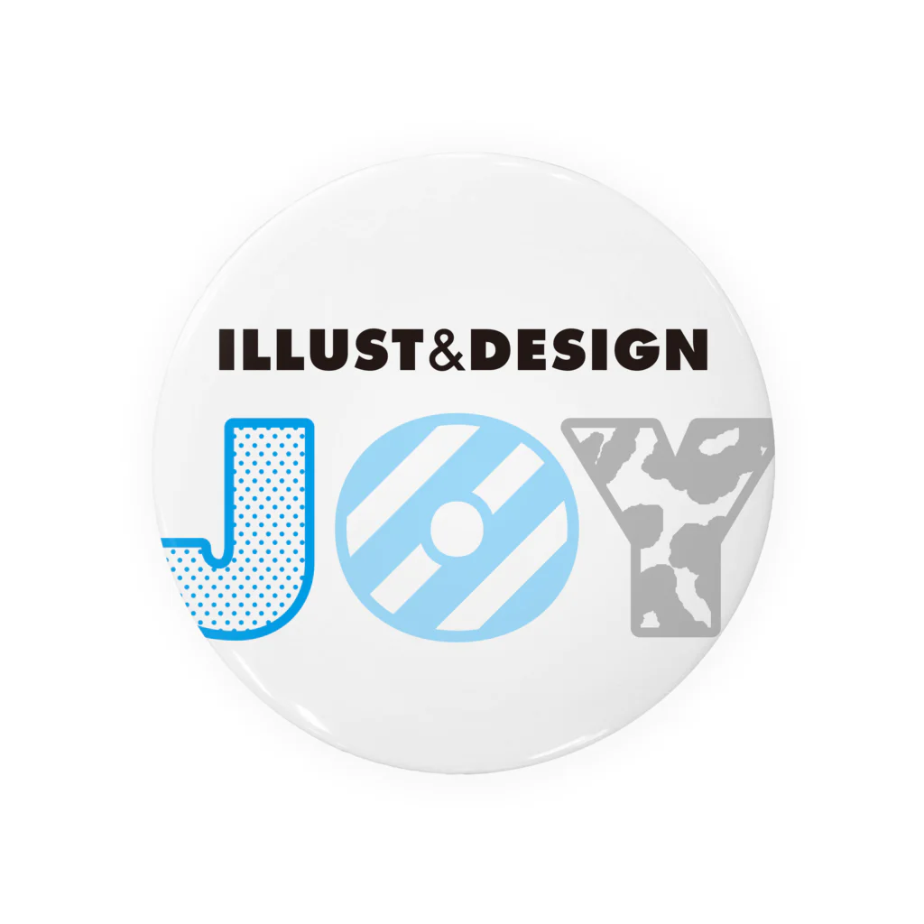 ILLUST&DESIGN JOYのJOY-LOGO1 缶バッジ