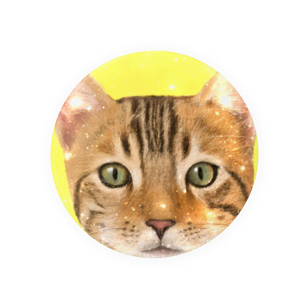 utouch_のねこ【顔】 Tin Badge