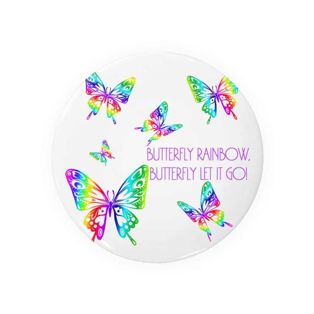 yamico835のBUTTERFLY RAINBOW 缶バッジ