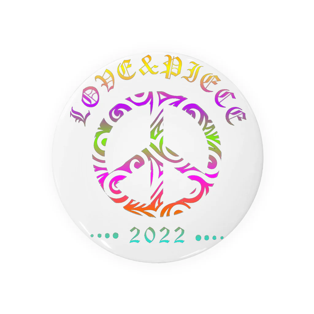 薈.collectionのLove＆peaceシリーズRainbowcolorバージョン Tin Badge