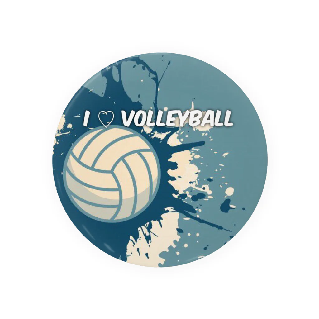 flatoutのvolleyball （cool）缶バッジ Tin Badge