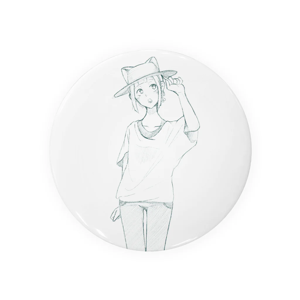 @くろみとのお店の夏 Tin Badge