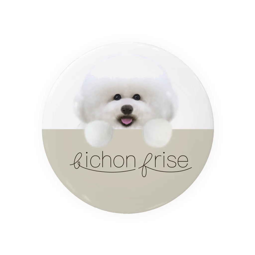 hummingbirdのビションフリーゼ　bichon frise  Tin Badge