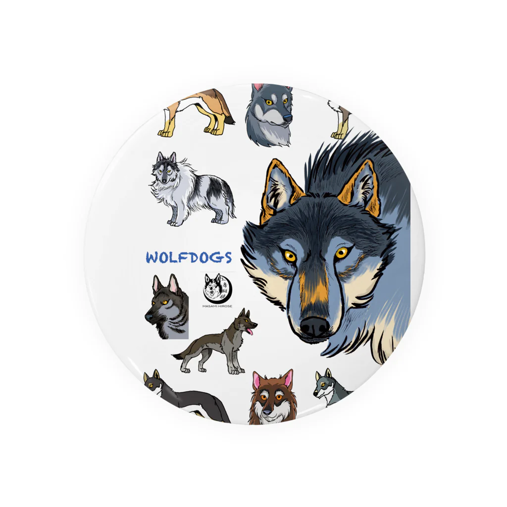 工房斑狼のWOLFDOGS 缶バッジ