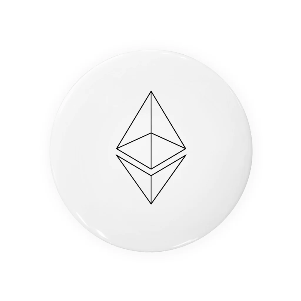 BBdesignのイーサリアム　ETH３ 缶バッジ