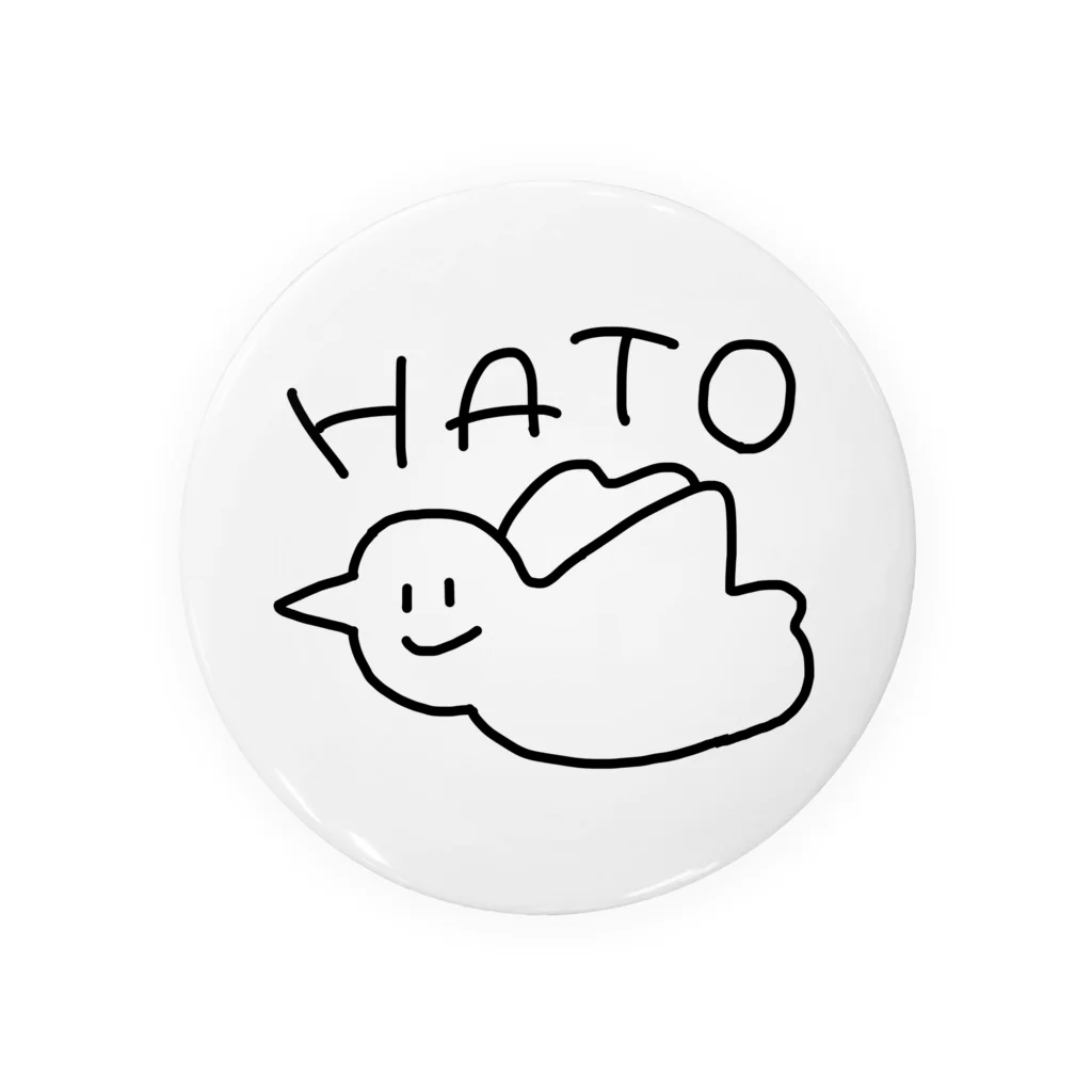 GAJAのまるいHATO 缶バッジ