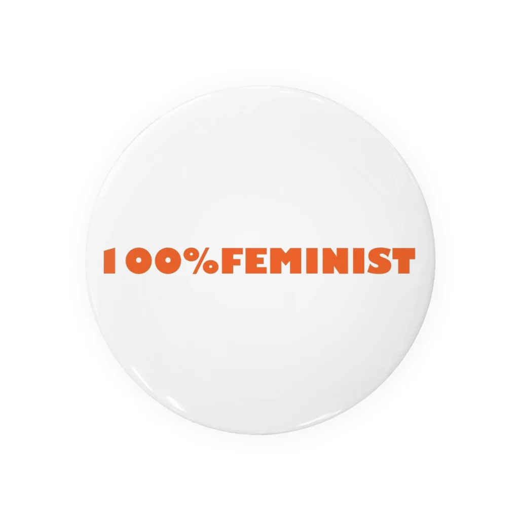 Feminist Shopの100%FEMINIST 缶バッジ