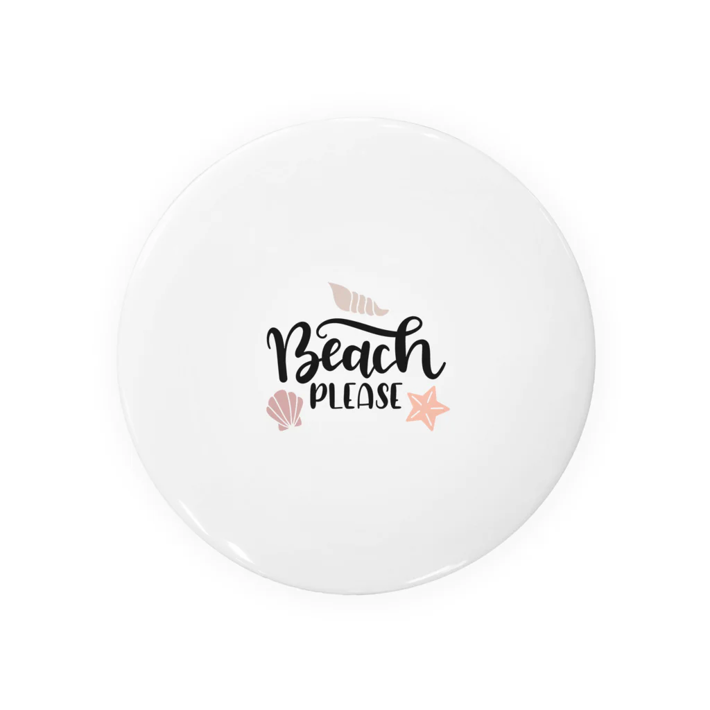 BBdesignのbeach　ビーチ Tin Badge