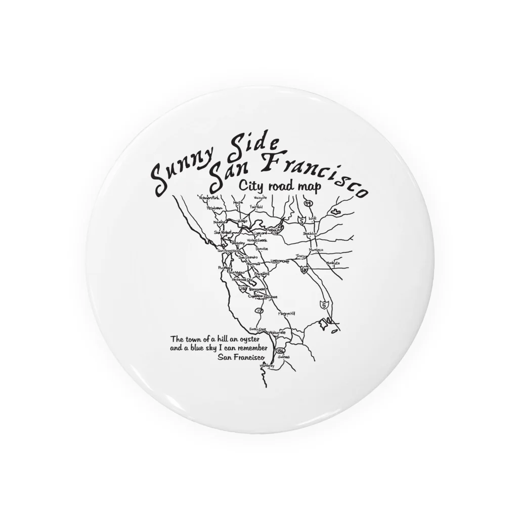 JOKERS FACTORYのCITY ROAD MAP Tin Badge