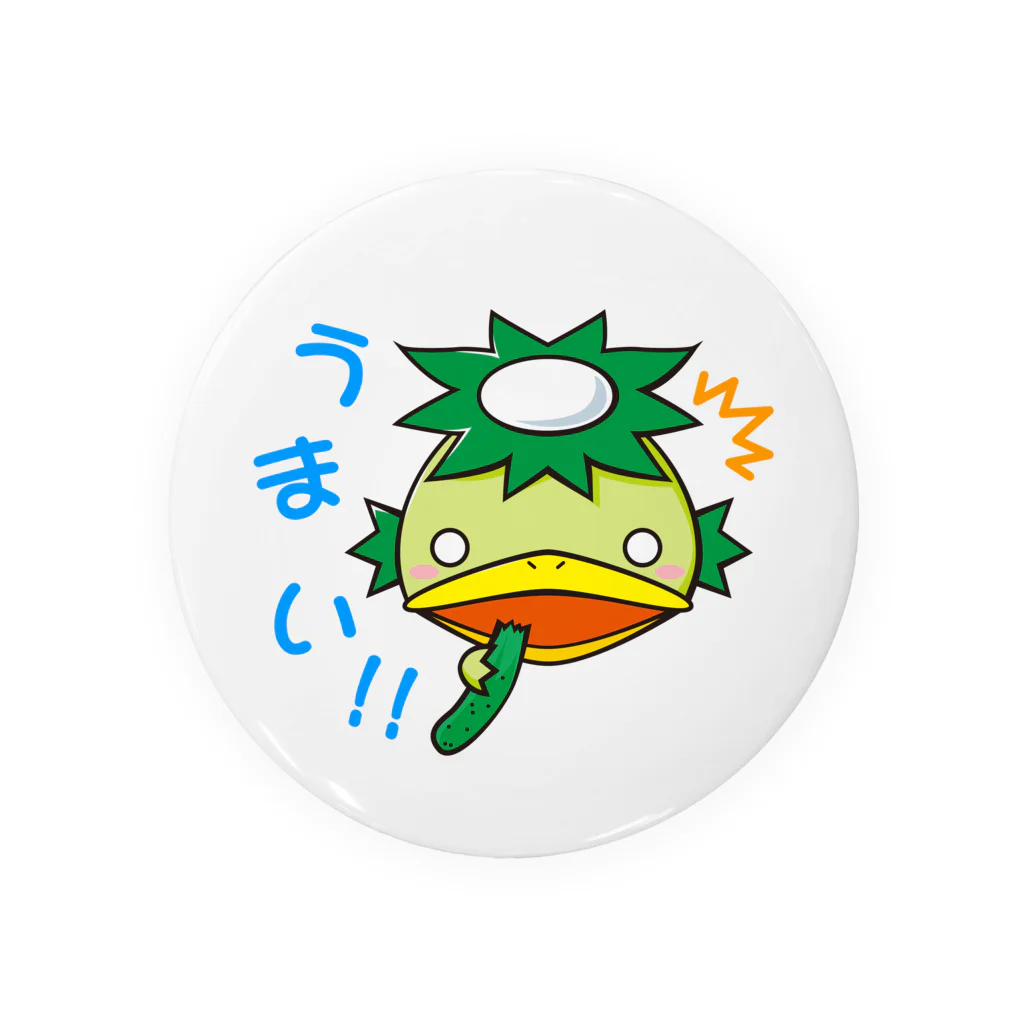 WEBYAの「うまい！！」かっぱ君 Tin Badge