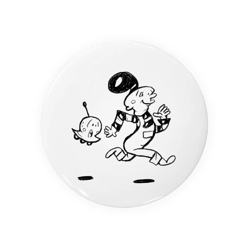 中垣ゆたかのレッツ・ゴーUFOくんアフロくん Tin Badge