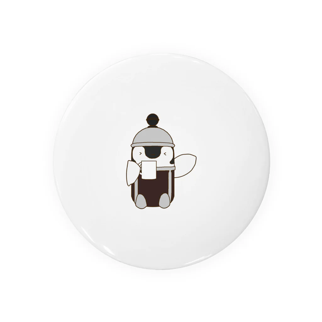 Coffee Penguin コーヒーペンギンのコーヒーペンギン Tin Badge