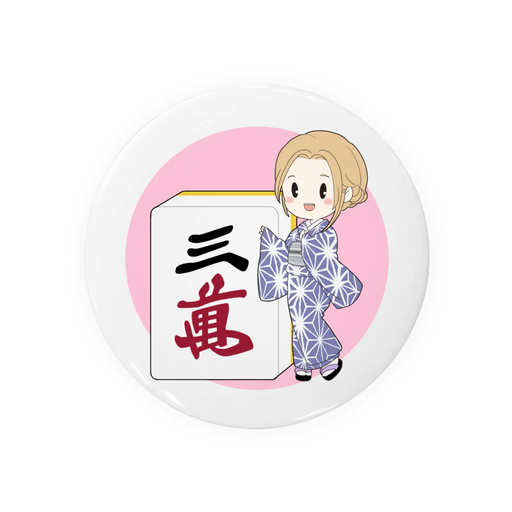 アイラブ麻雀の麻雀女子 Tin Badge