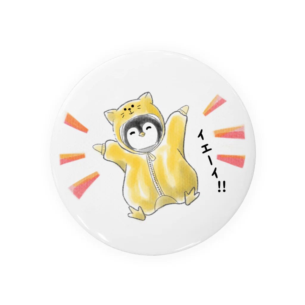 ぽとすたんぷの#ネコになりたいペンギン Tin Badge