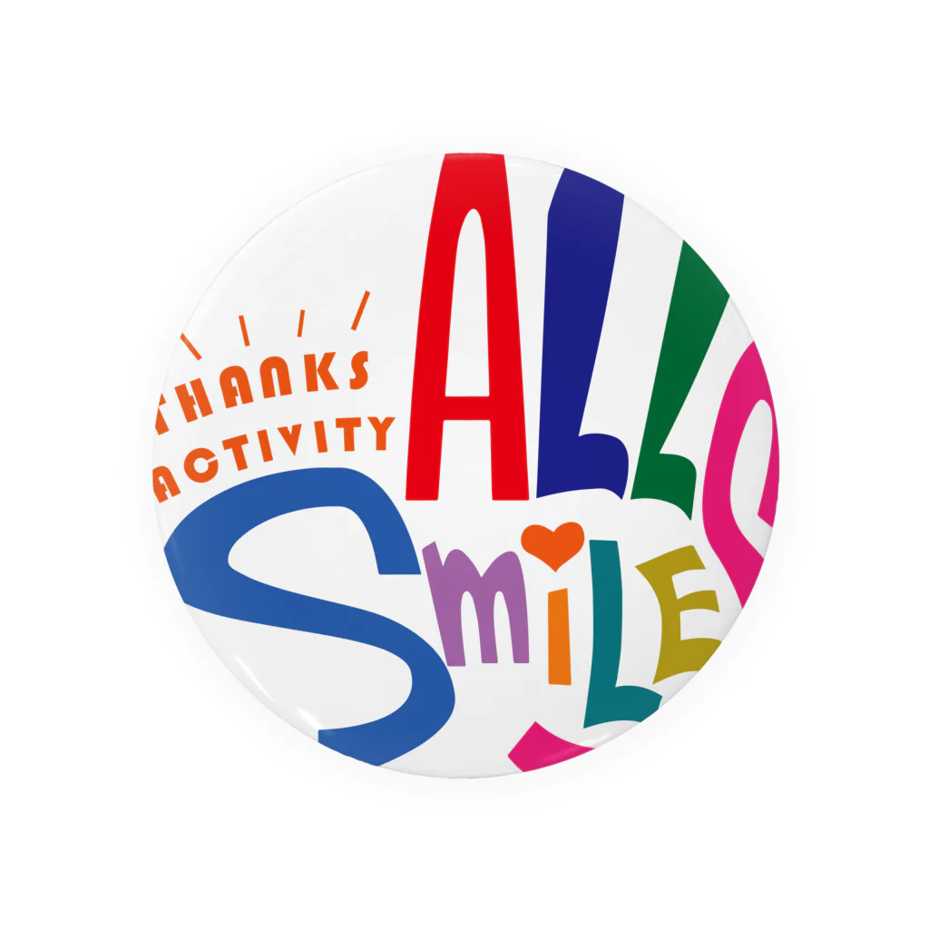 thanksactivityのALL Smiles 缶バッジ