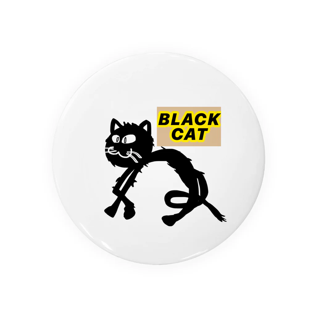 SEVEN-5-Ｇの BLACK  CAT Tin Badge