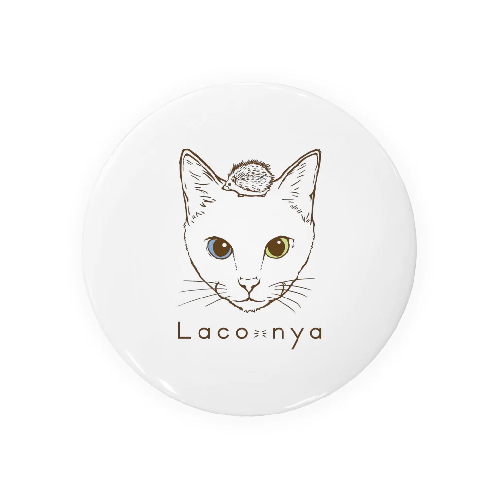 ハンサムシックな猫アクセサリー　Laco-nyaのラコにゃ 缶バッジ