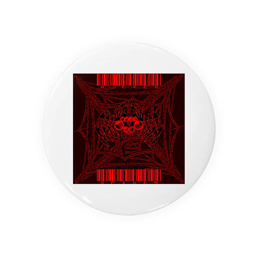 Ａ’ｚｗｏｒｋＳの8-EYES SPIDER RED Tin Badge