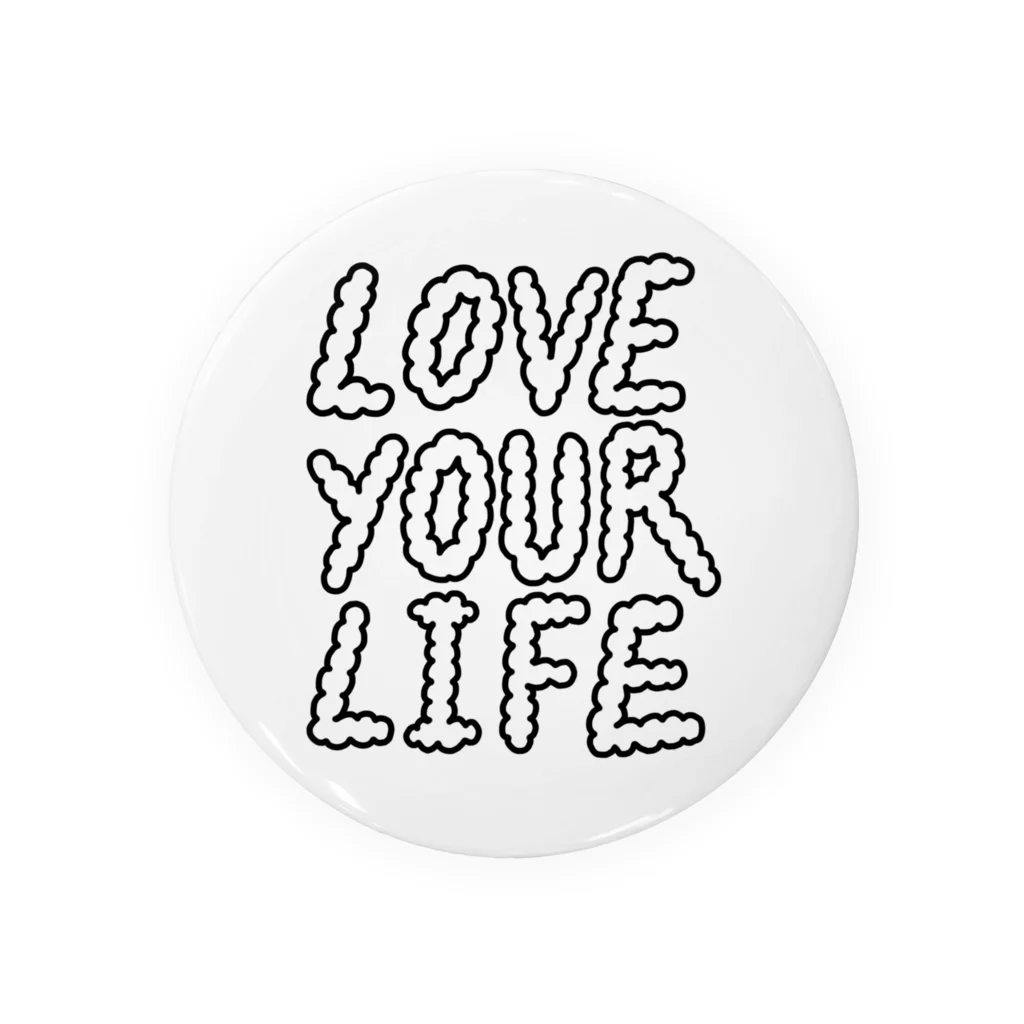 ﾉﾑﾗｶｴﾃﾞの《HUG YOUR CHARM》love your life 缶バッジ