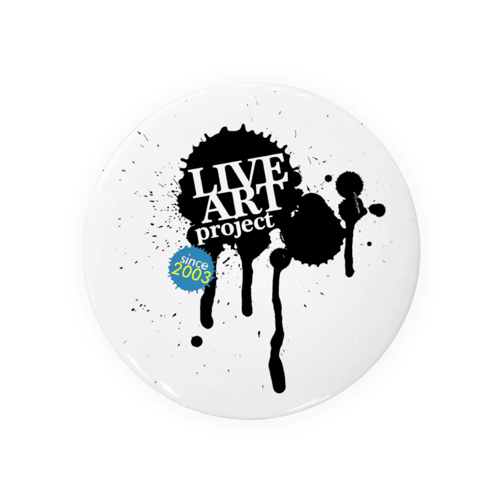 ライブアートプロジェクトのliveart project logo Tin Badge