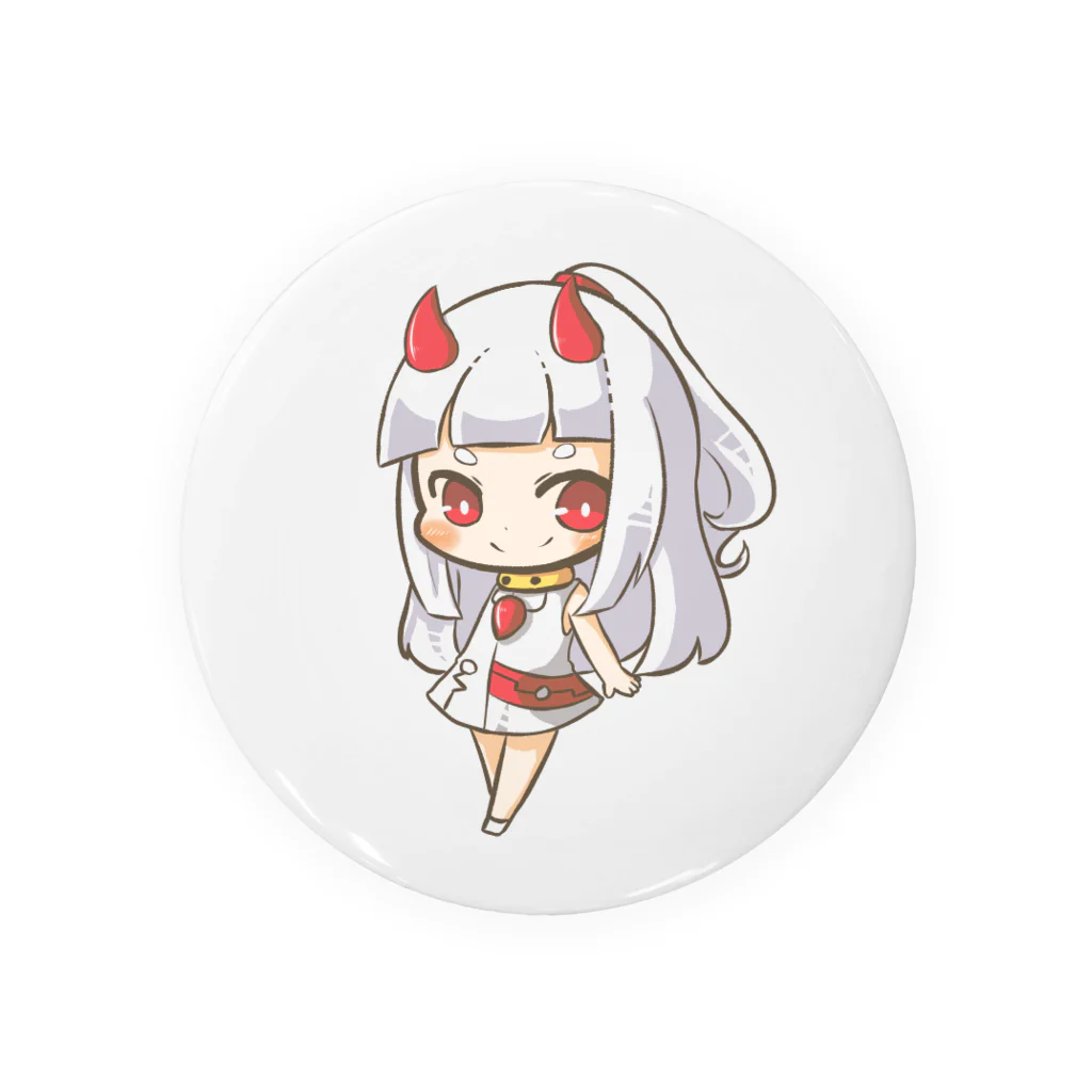 白鬼のハクラ@鬼仙の姫の白鬼ハクラ　グッズ Tin Badge