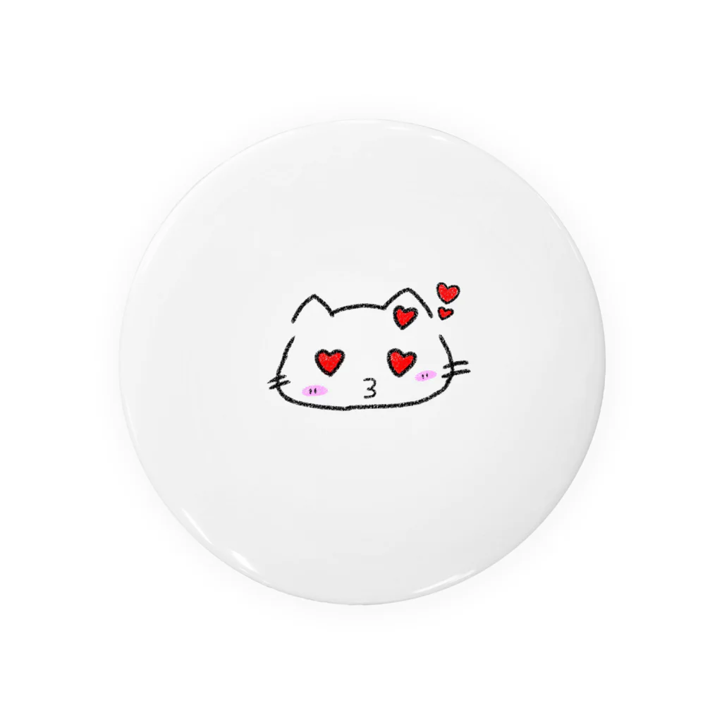 はづ猫🐈🌟のこころねこ🐈🌟（😘バージョン） Tin Badge