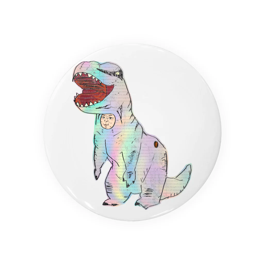 見習い幽幻道士のティラノサウルス中の人 Tin Badge
